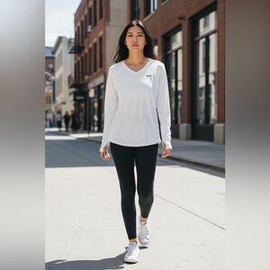 NWT Nike Pro Dri-Fit Long Sleeve Performance Top White Training Shirt Size XXL